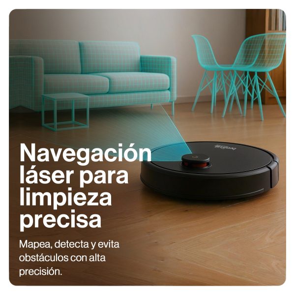 Conjunto Robot Laser Aspiradora y Mopa + Base Colectora - Imagen 5