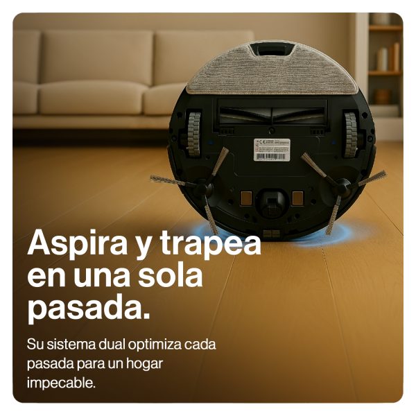Conjunto Robot Laser Aspiradora y Mopa + Base Colectora - Imagen 7