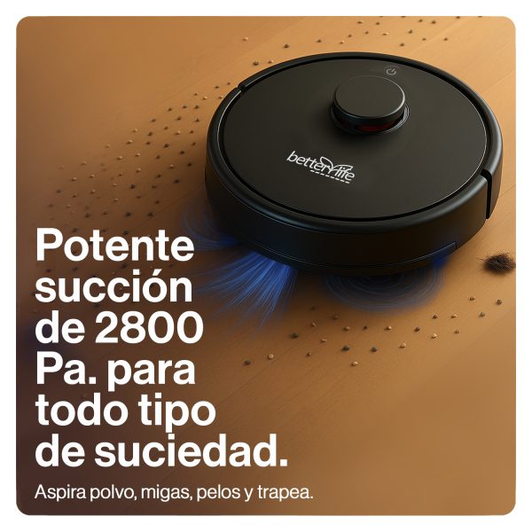 Conjunto Robot Laser Aspiradora y Mopa + Base Colectora - Imagen 3